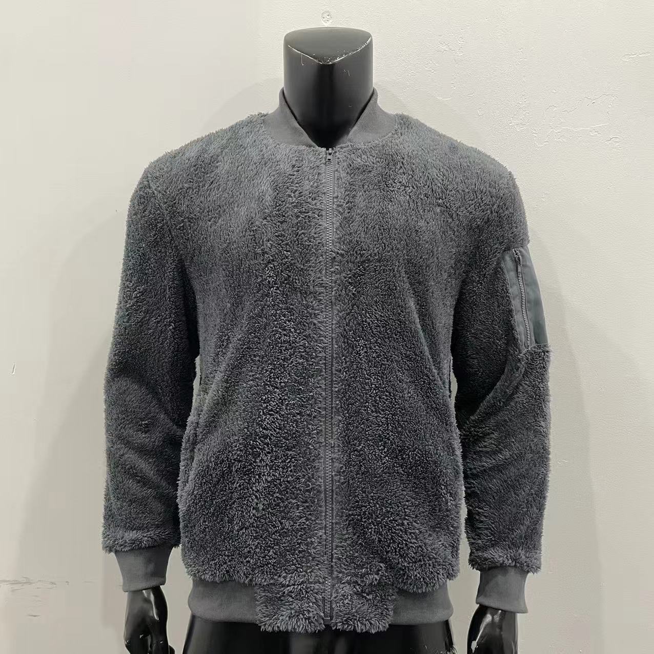 Abbigliamento uomo autunno e inverno giacca calda in peluche_voghion.com