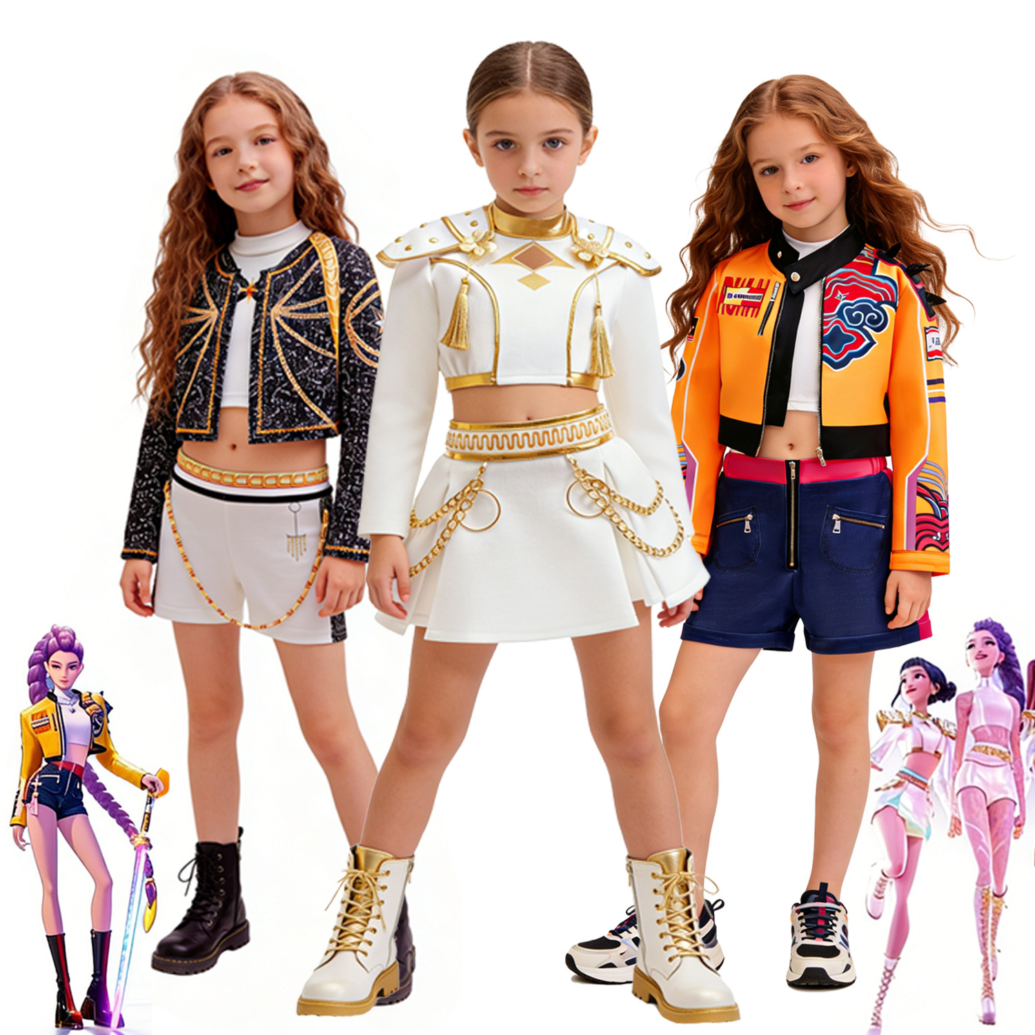 Demon Slayer Cosplay Costume for Girls Rumi Zoyomi High-Quality Set Demon Slayer