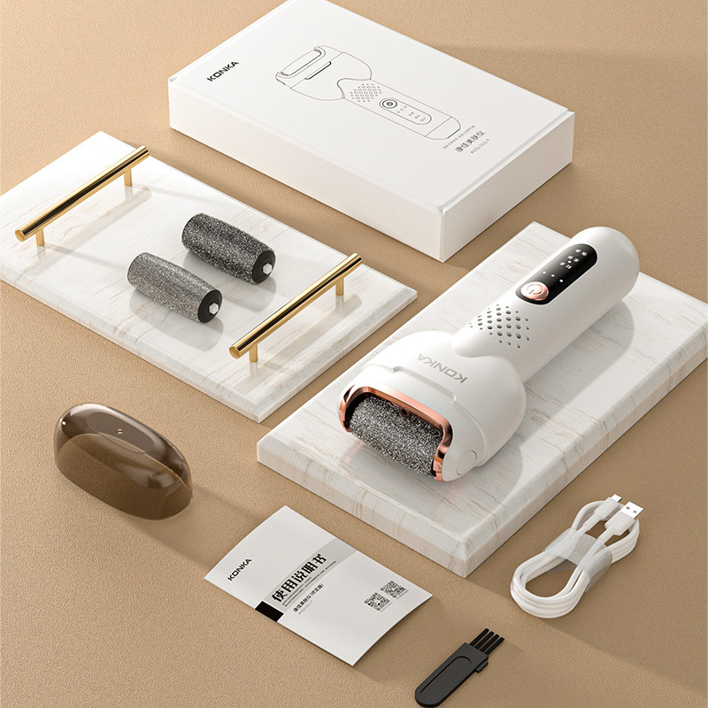 Konka フットグラインダー 新型角質除去 洗える電動フットグラインダー 充電式カルス 全自動ペディキュアマシン|undefined