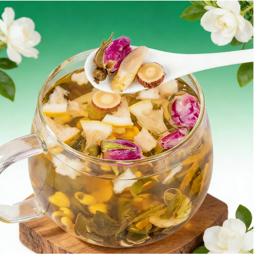 Lemon Lotus Leaf Rose Tea 15g x 15 Jars Herbal Flower Tea Blend for Daily Brewing specifications