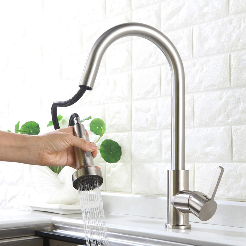 Kitchen faucet shower hot and cold mixed water pull-out basin faucet shower head shower accessories shower nozzle