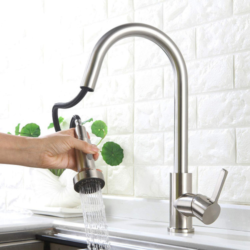 Kitchen faucet shower hot and cold mixed water pull-out basin faucet shower head shower accessories shower nozzle