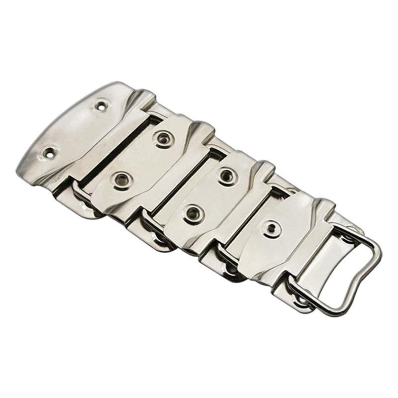 Acero inoxidable plegable mango de primavera accesorios de hardware mango móvil Caja de Herramientas caja de madera manija del horno transfronteriza al por mayor