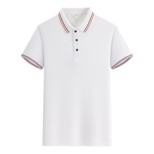 Fixed Edge Lapel Short-Sleeved Summer Men's and Women's 220g Advertising Shirt Business Style