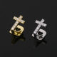European and American Cross Copper Micro-inlaid Zircon Single Hip Hop Braces teeth grills Teeth Decorations Trend Teeth Decorations