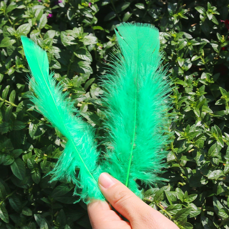 Заводская прямая продажа diy handmade перо плоский индюшинное перо крупная головка декоративная перо маска тканевые материалы