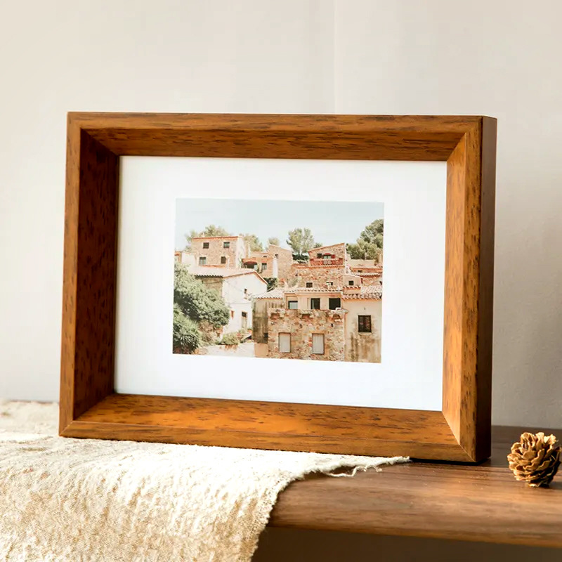 Solid wood photo frame Nordic simple style photo frame decoration wall decoration seahorse body photo wall 6-inch 7-inch 8-inch wholesale