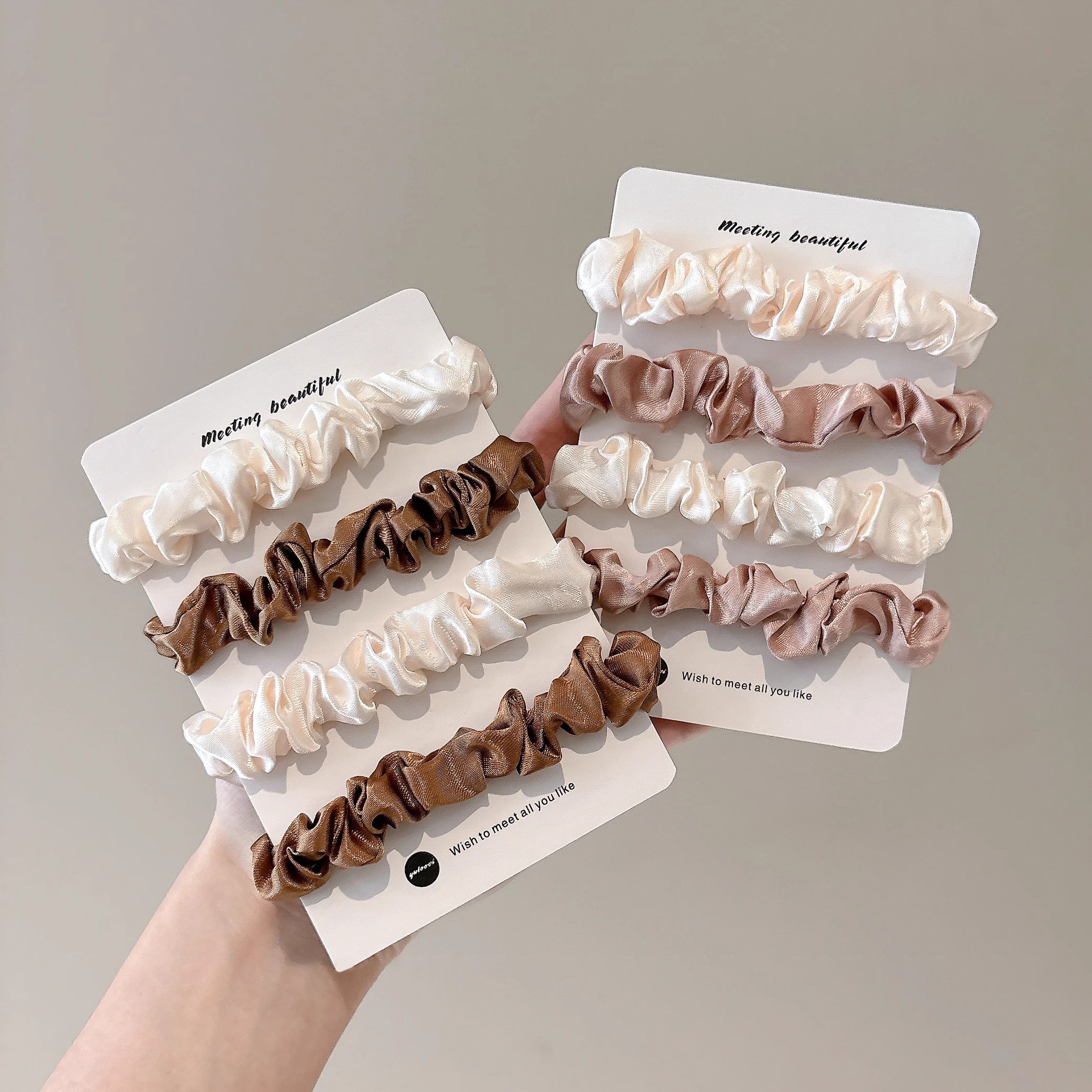 Anillo de cabello coreano retrógrado intestino grueso para mujeres adultas atar cabello de cabello de cola de caballo 2025 nuevo toque de banda de goma de gama alta