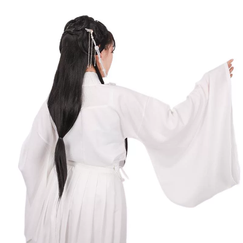 Hanfu Unisex Set, Polyester Traditional Robe — multiple sizes, wide & small sleeve options