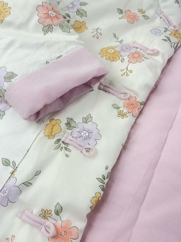 批发代发秋冬新品新中式棉衣纯棉花加厚碎花棉袄女装立领棉服上衣|undefined
