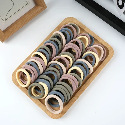 Hair Ring Headwear, Saç üçün rezinlər - light-mixed-color-100-opp-bag