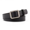 Base white universal belt suitable for men and women, simple and elegant design