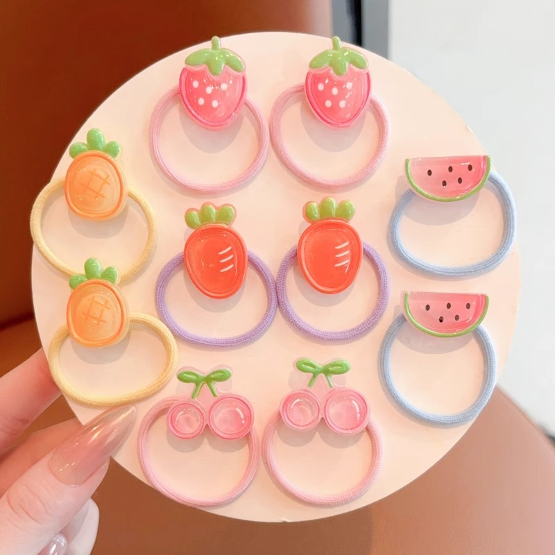 Cuerdas de cabello para niños pequeños anillos de cabello toque de cabello para bebés cuerdas de cabello para niñas de alta elasticidad no lesionan banda de cabello para niñas