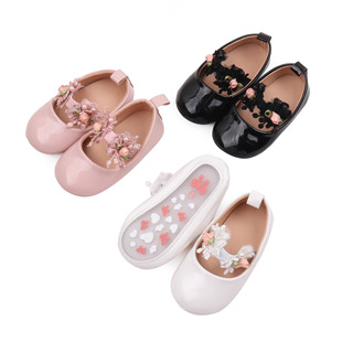 babyshoes 0-1 Year Old Baby Girl Princess Shoes Flower Breathable Soft Sole Casual Toddler Shoes BBW3099