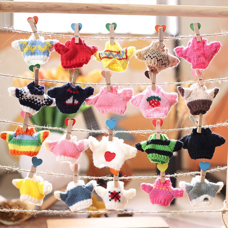 かわいい10cmの子供服自嘲熊13cm子供服人形セーターぬいぐるみ人形服交換品|undefined