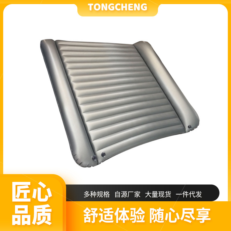 Environmentally Friendly Pvc Inflatable Mattress with Double Pillow, Japanese-Style Inflatable Mattress for Adults, Sauna Bath Spa Inflatable Mattress, Plastic Mattress