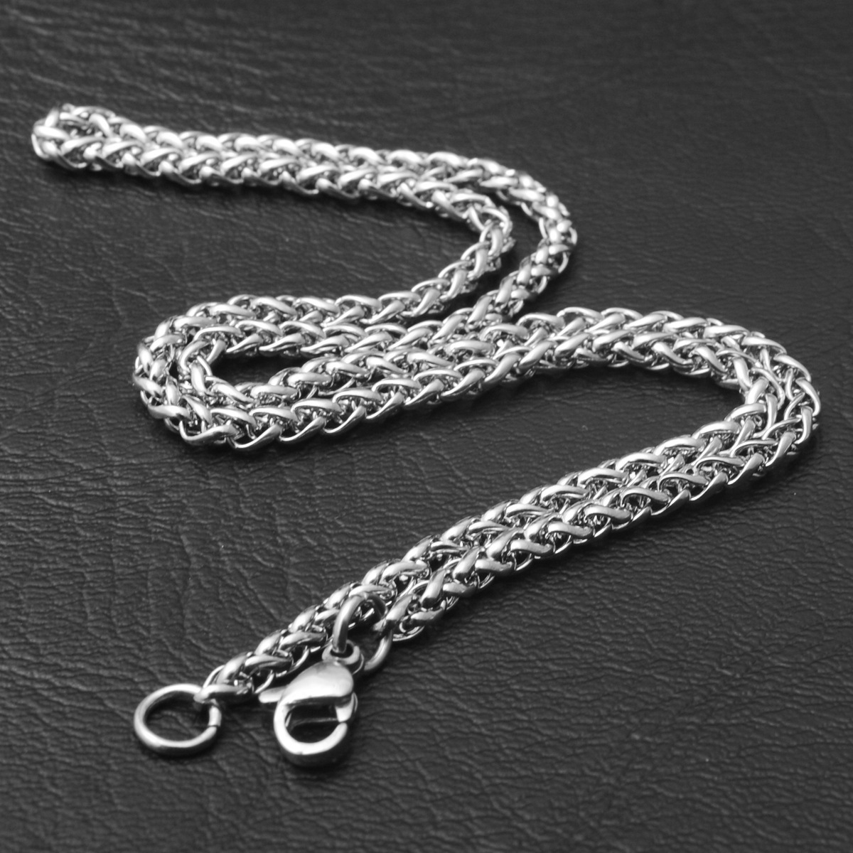 Collier cubain en acier inoxydable pour homme, chaîne épaisse en argent sterling, style hip-hop, os de dragon_voghion.com
