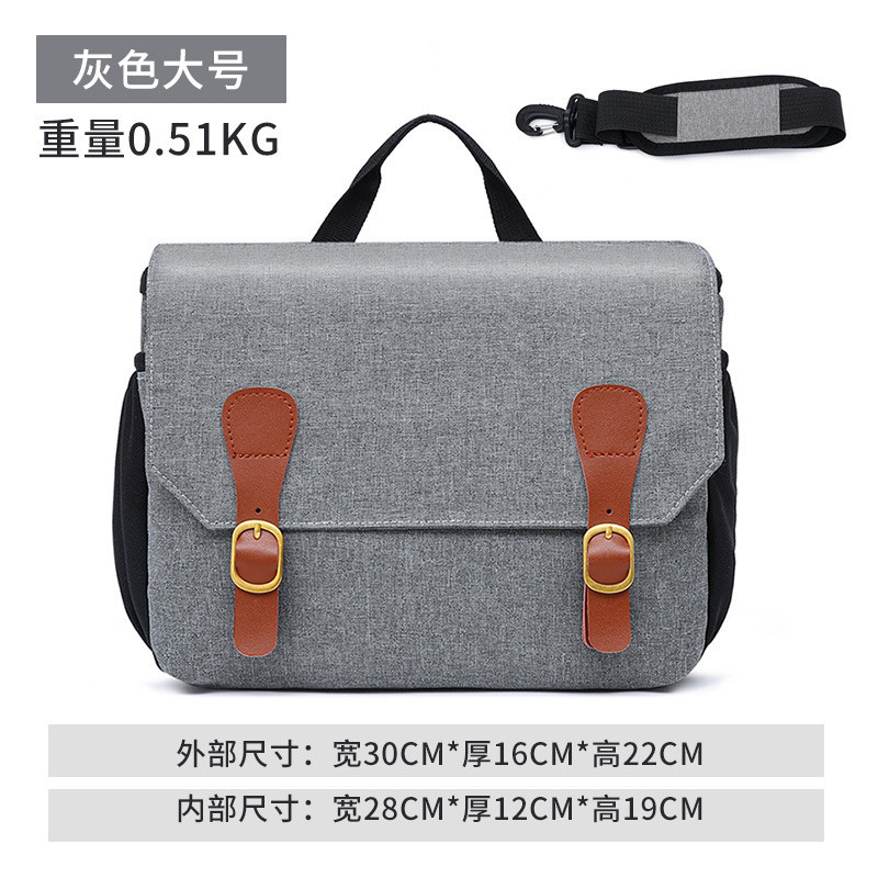 Q6V佳能尼康索尼富士单反相机包男女相机包斜跨摄