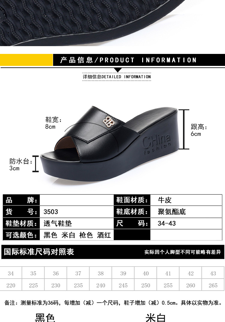 Dép sandal nữ da thật đế xuồng bệt mẫu mới — Đỏ rượu chi tiết 6