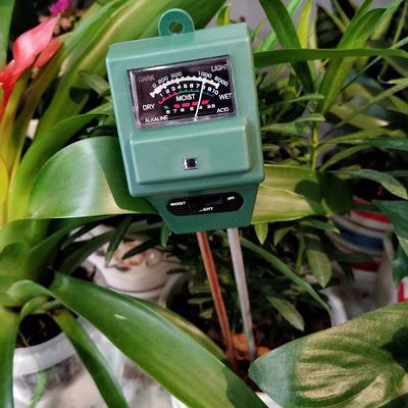 Тройной в одном садоводческий детектор phометр Гигрометр почвы Тестер освещенности измеряет pH