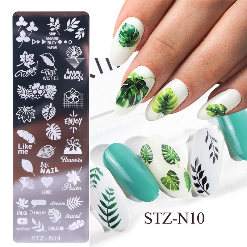 ネイルプリント小長鋼板insレトロな花卉雪花葉蝶カード換気ネイルアート鋼板nail|undefined