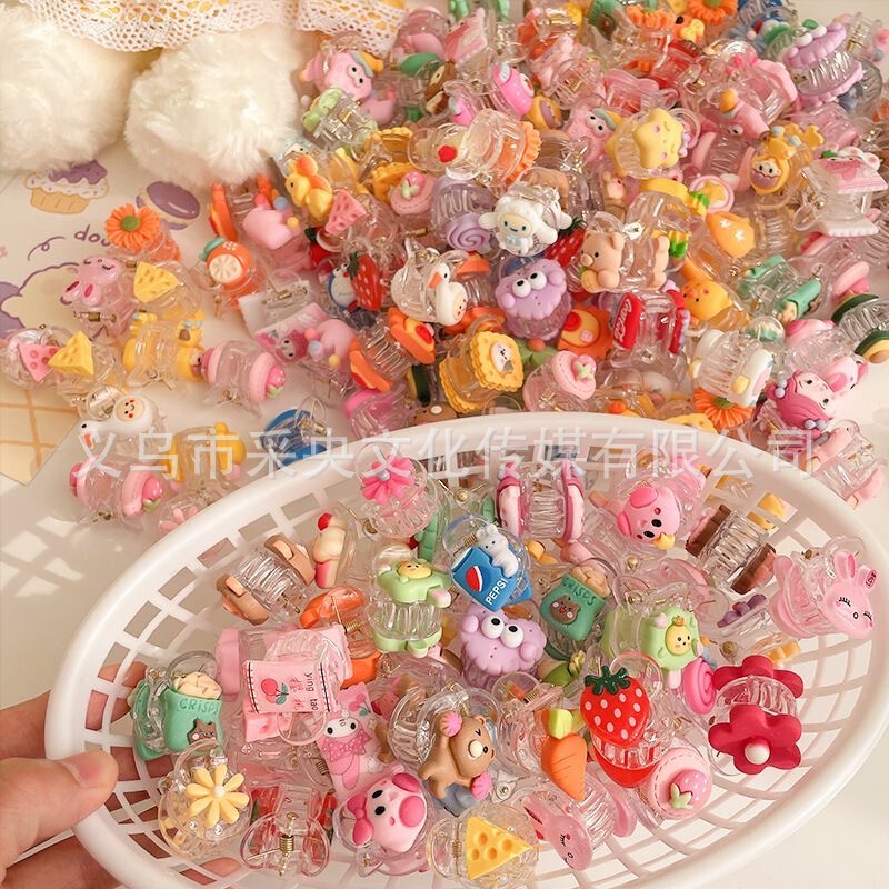 混合人気DIY超かわいいヘアクリップ、子供用アクセサリー、ヘアピン、オールシーズン対応のユニバーサルヘアピン、ヘアアクセサリーの実物写真|undefined