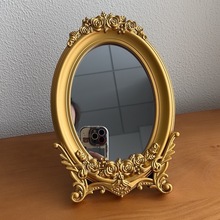 复古镜面饰品收纳化妆台婚礼托盘网红拍照道具摆件甜品盘镜面托盘