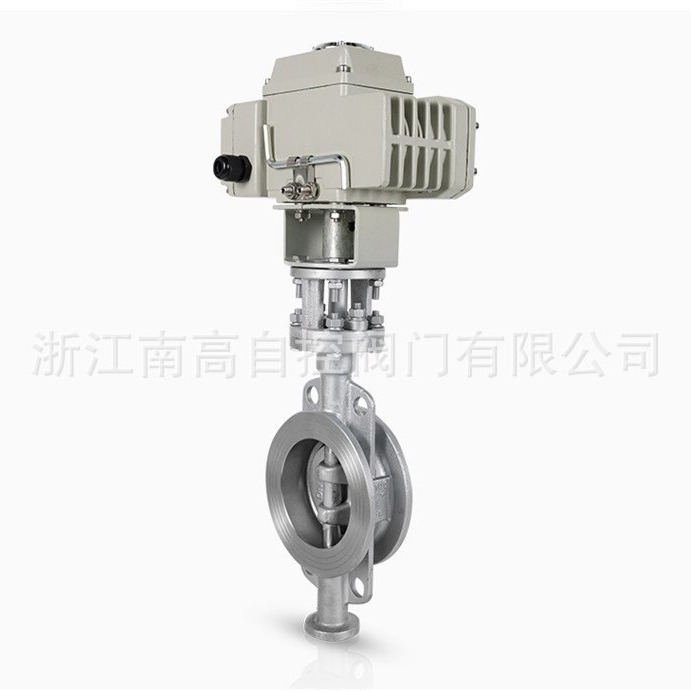 电动对夹式硬密封蝶阀 D973W-16P 电动三偏心蝶阀 浙江南高阀门