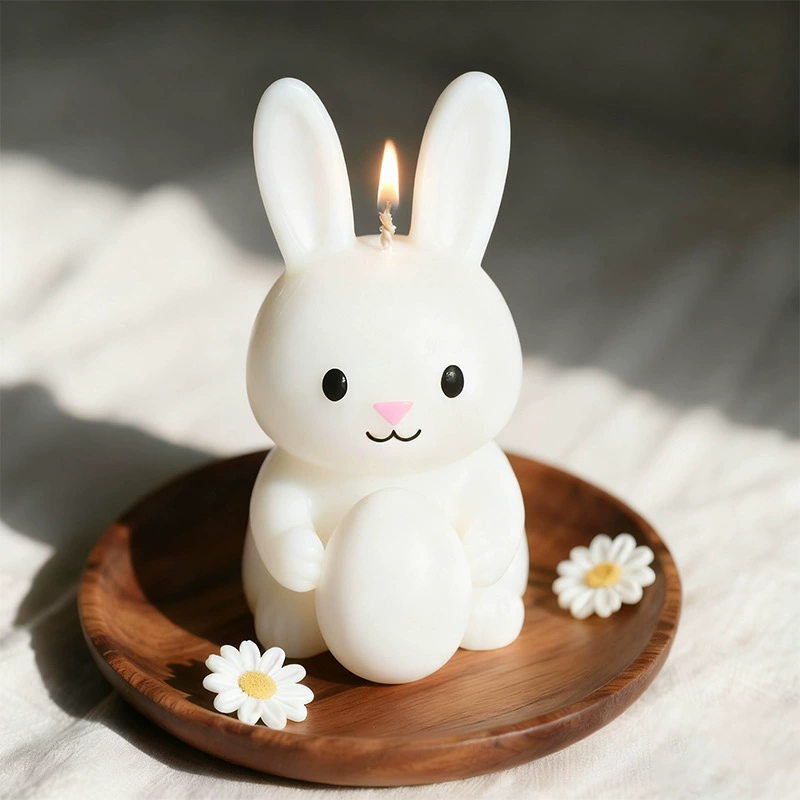 Rabbit, candle, cute table silicone mold, aromatherapy, Birthday gift