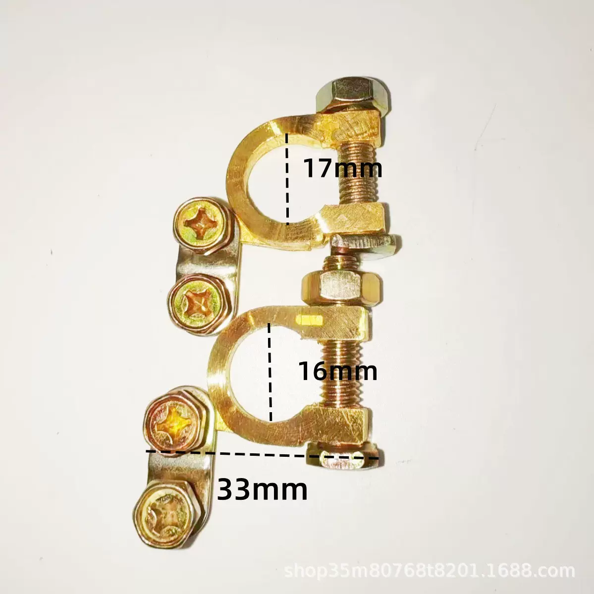 供应汽车电瓶桩头电源夹子接头锂电池电池头卡子插头铜蓄电池