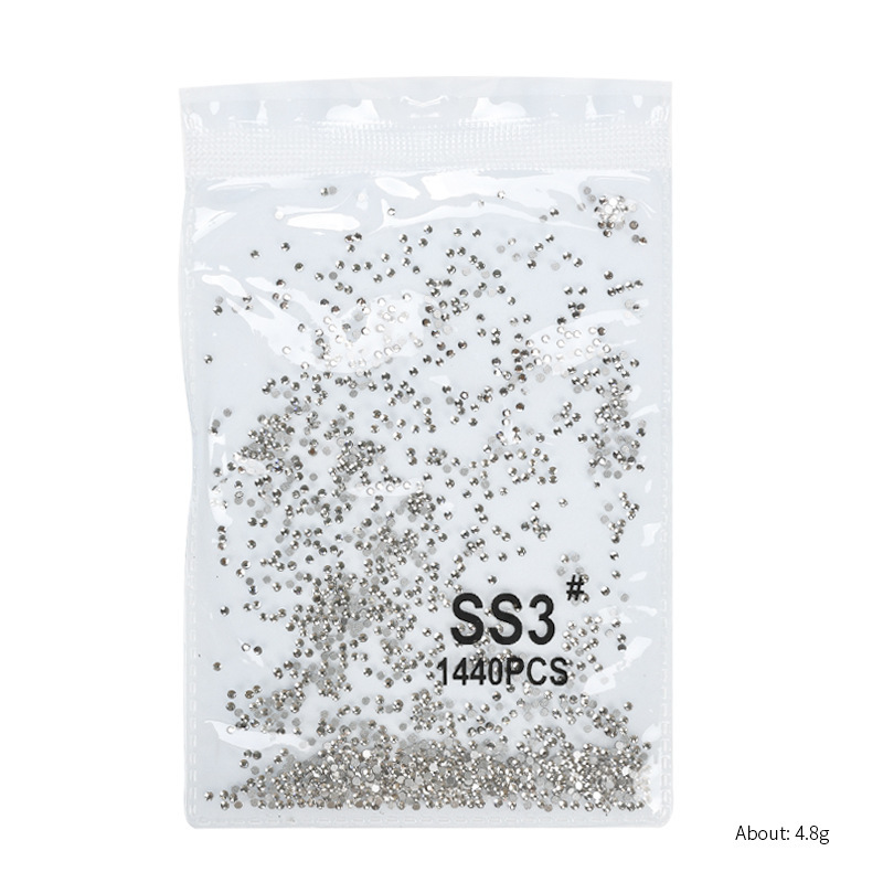 투명한 백색 다이아몬드 SS3 (약 1440)
