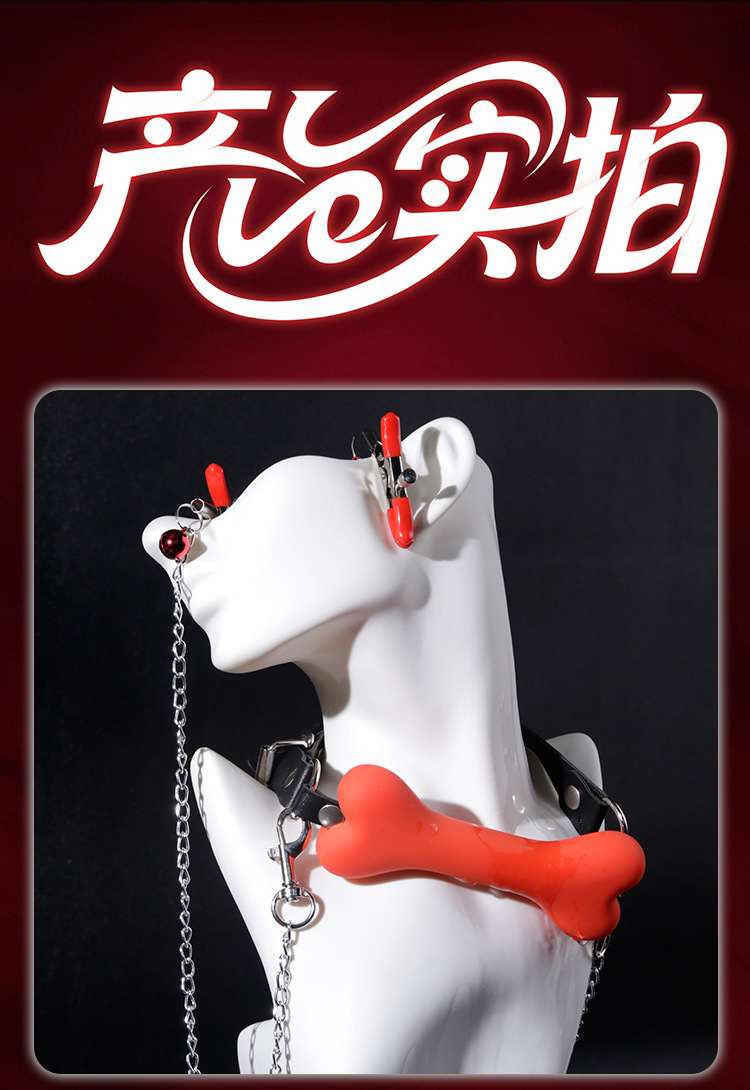 Jiuai Silicone Mouth Plug Ball SM Couple Alternative Adult Toy Black Red — detail image 16