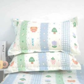 印花、扎染布;枕套;床单、被单