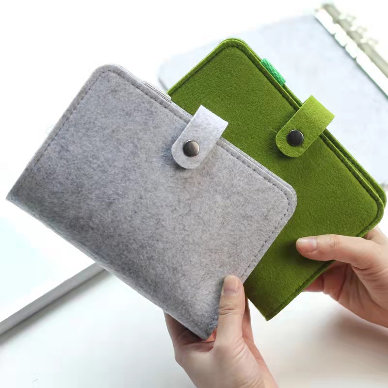 厂家供应 毛毡笔记事本日记本活页本毛毡书皮 创意手工毛毡笔记本