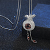 Long sweater, chain, advanced necklace, fashionable pendant, accessory, high-quality style