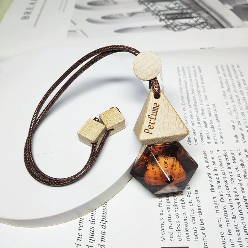 Transparent perfume, bottle, pendant for auto