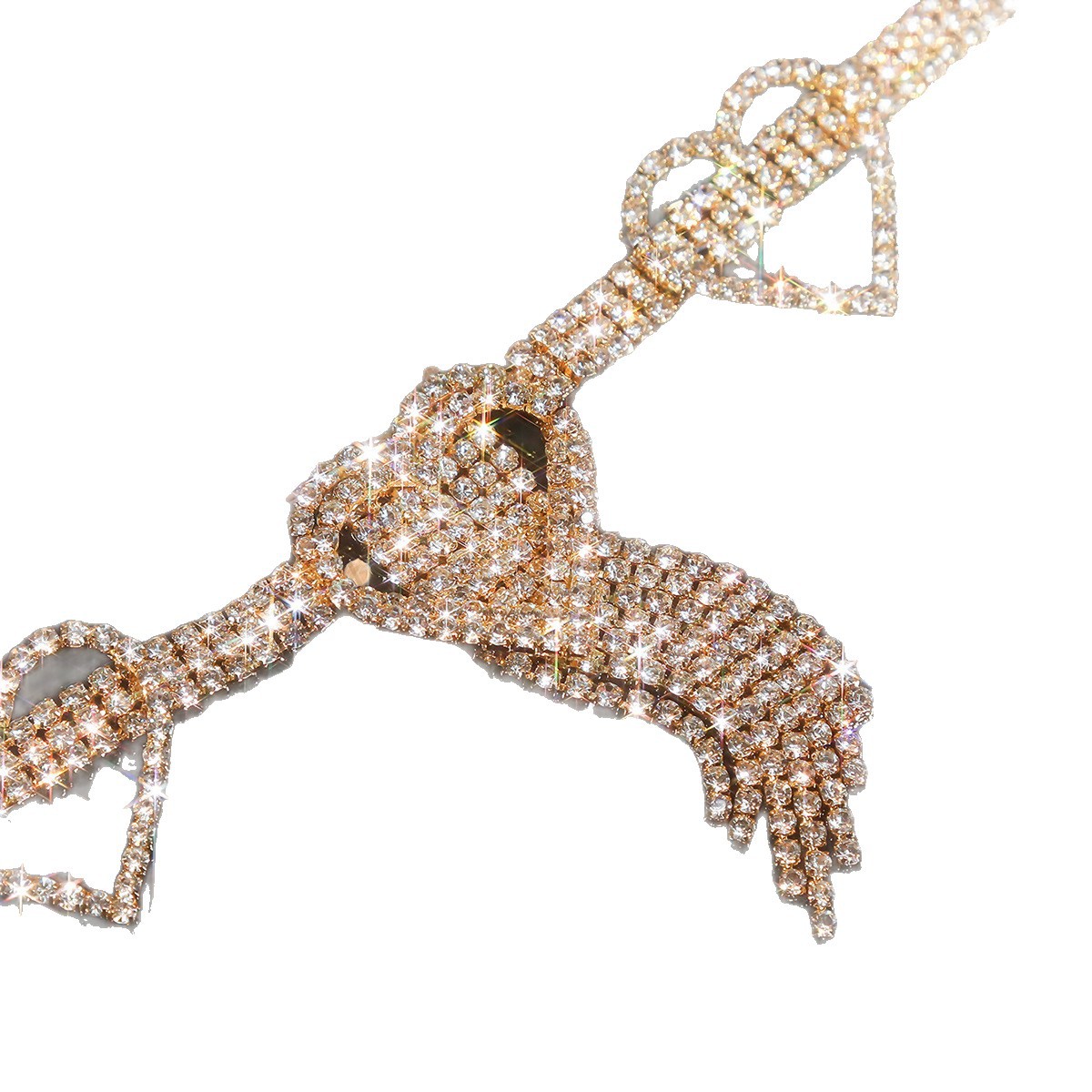 Accesorios de moda populares europeos y estadounidenses con diamantes de diamante llenos de diamantes de amor de tobillo de bordas fabricantes de mujeres al por mayor