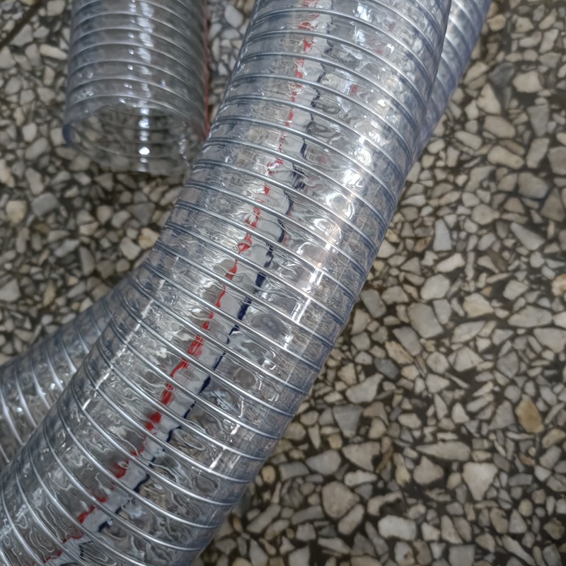 透明耐高温钢丝软管 螺旋钢丝增强软管 加厚抗老化酸碱高温管厂家