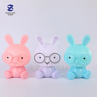 小号萌兔台灯触控调光led小夜灯创意礼品usb插电卧室床头灯