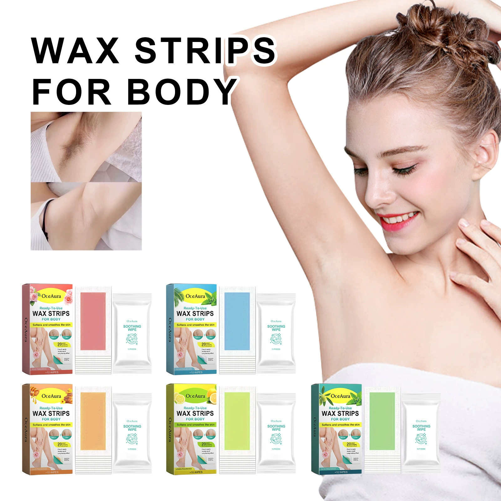 OceAura для удаления волос на теле и лице серии крем для удаления волос всего тела