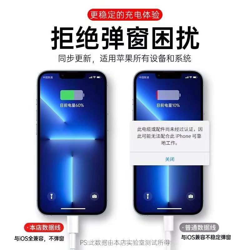 USB数据线适用苹果iPhone14/13/12proMax11/XS/XR/8p手机快充电线|undefined