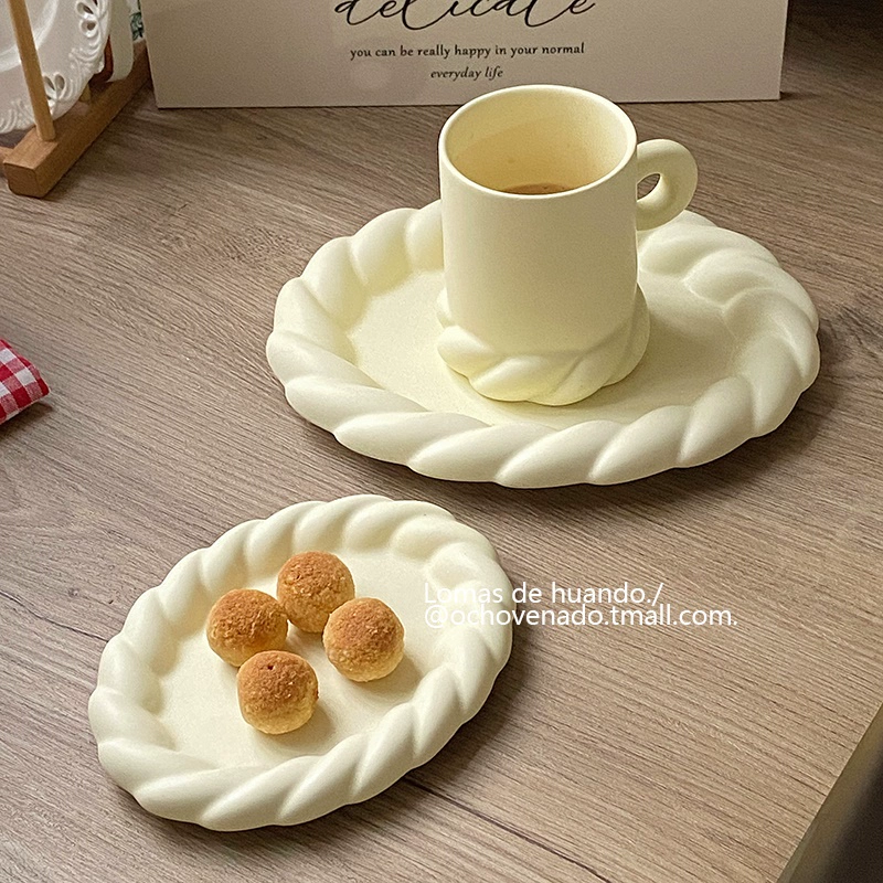 Красивый обед Camellia Camera Drive Twist Ceramics Breakfast Sweed Cake Disk