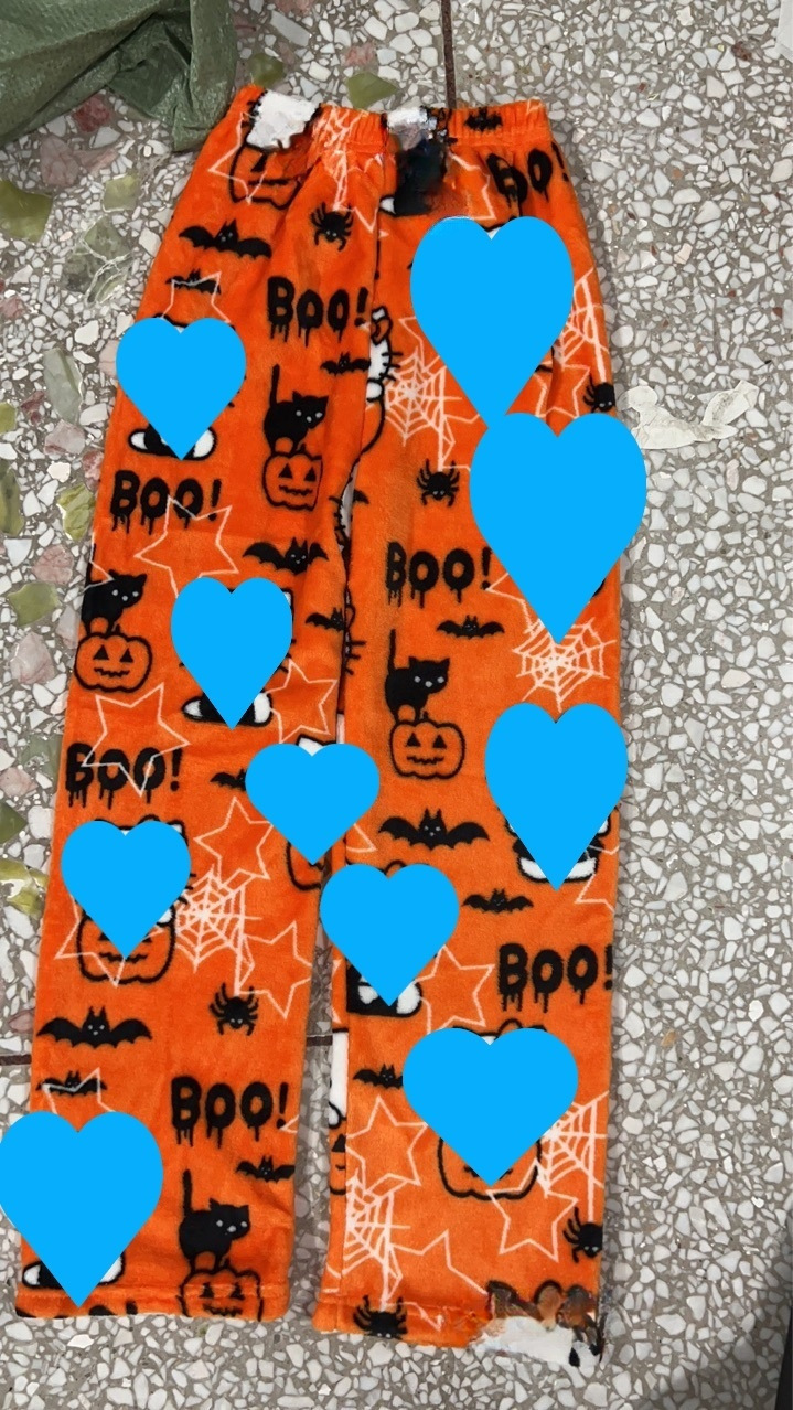 Dibujos Animados KT gato impreso pijama pantalones gruesos de coral de las mujeres de lana de otoño e invierno casa casual franela pijama pantalones gatito desgaste exterior