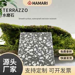 Factory direct supply of multi-style artificial stone full-body organic terrazzo floor tile window sill cabinet countertop background wall