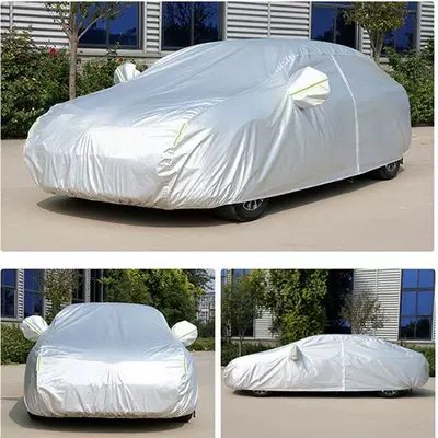 In-Stock Wholesale Car Cover, Full Coverage, Thickened, Sunproof, Rainproof, Universal for All Seasons, Car Sunshade Cover (Car clothing) - special-car-only-please-note-the-model-when-placing-an-order-silver-spunlace-oxford-style
