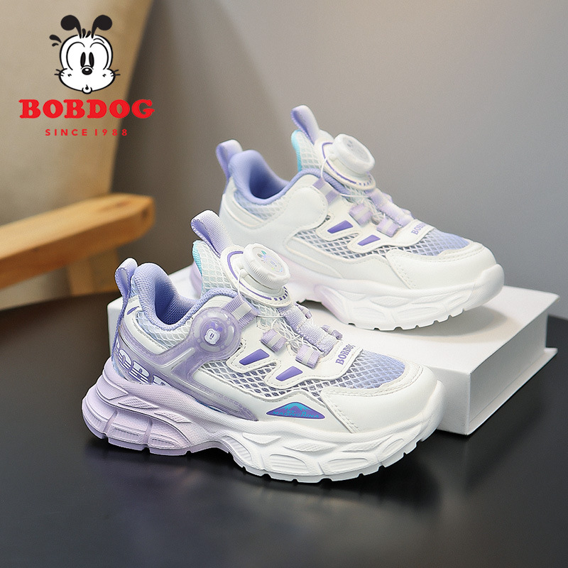 Babudou zapatos para niñas malla transpirable zapatos deportivos para niños 2025 nuevos zapatos de red transpirables para estudiantes zapatos deportivos para niñas