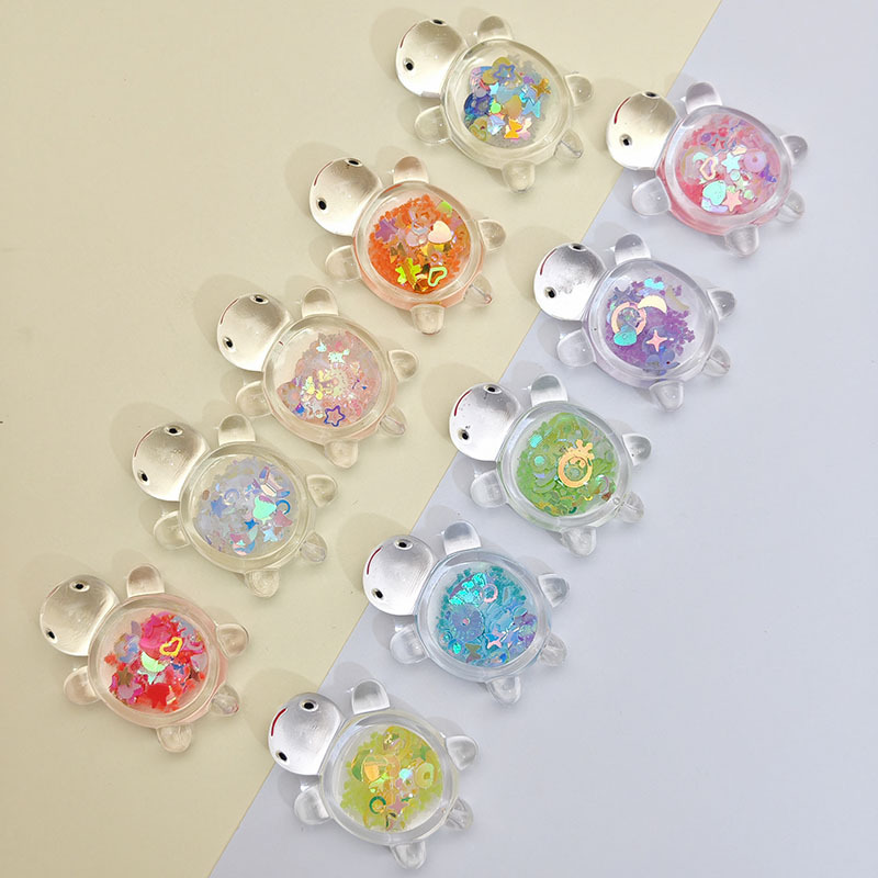 4.5cm 아크릴 야광 거북이 혼합 블라인드 백