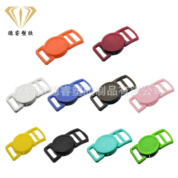 Direct selling mini cat buckle pet cat bow tie collar color buckle safety easy to release curved small buckle