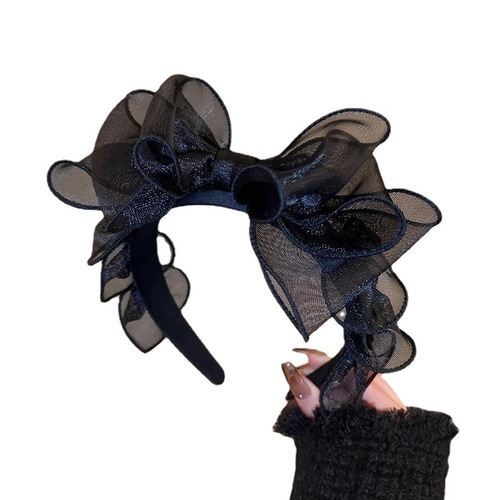  New Big Bow Hair Accessories Women's High Skull Headband Hairpin Runaway Princess Headwear Manufacturer Wholesale