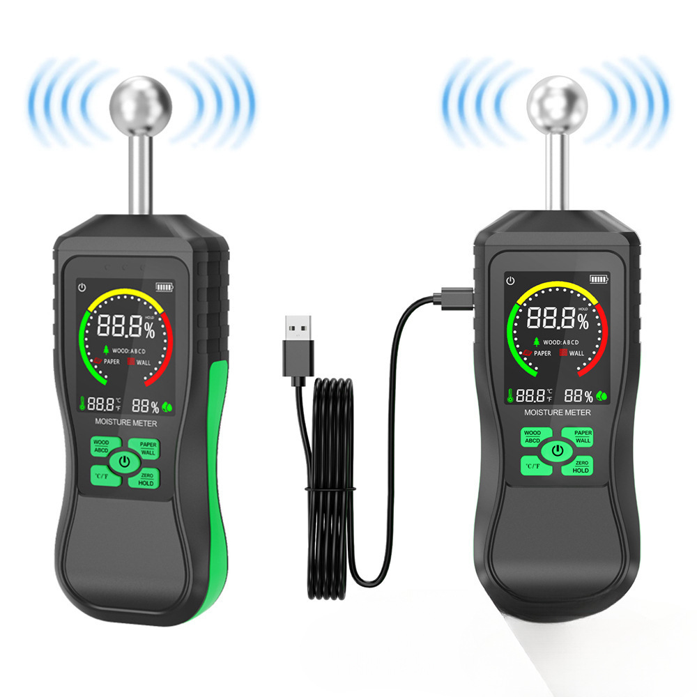 球形感应木材湿度计地面油漆水分测试仪墙面水分检测仪含水率测试
